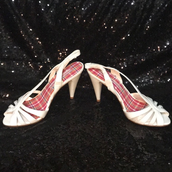 Chinese Laundry White Slingbacks NWT Sz 7.5 - Picture 3 of 7